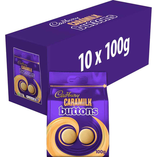 Cadbury Caramilk Buttons Bag 100g (Box of 10)