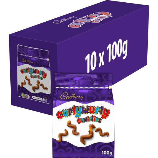 Curly Wurly Squirlies Chocolate Bag 100g (Box of 10)