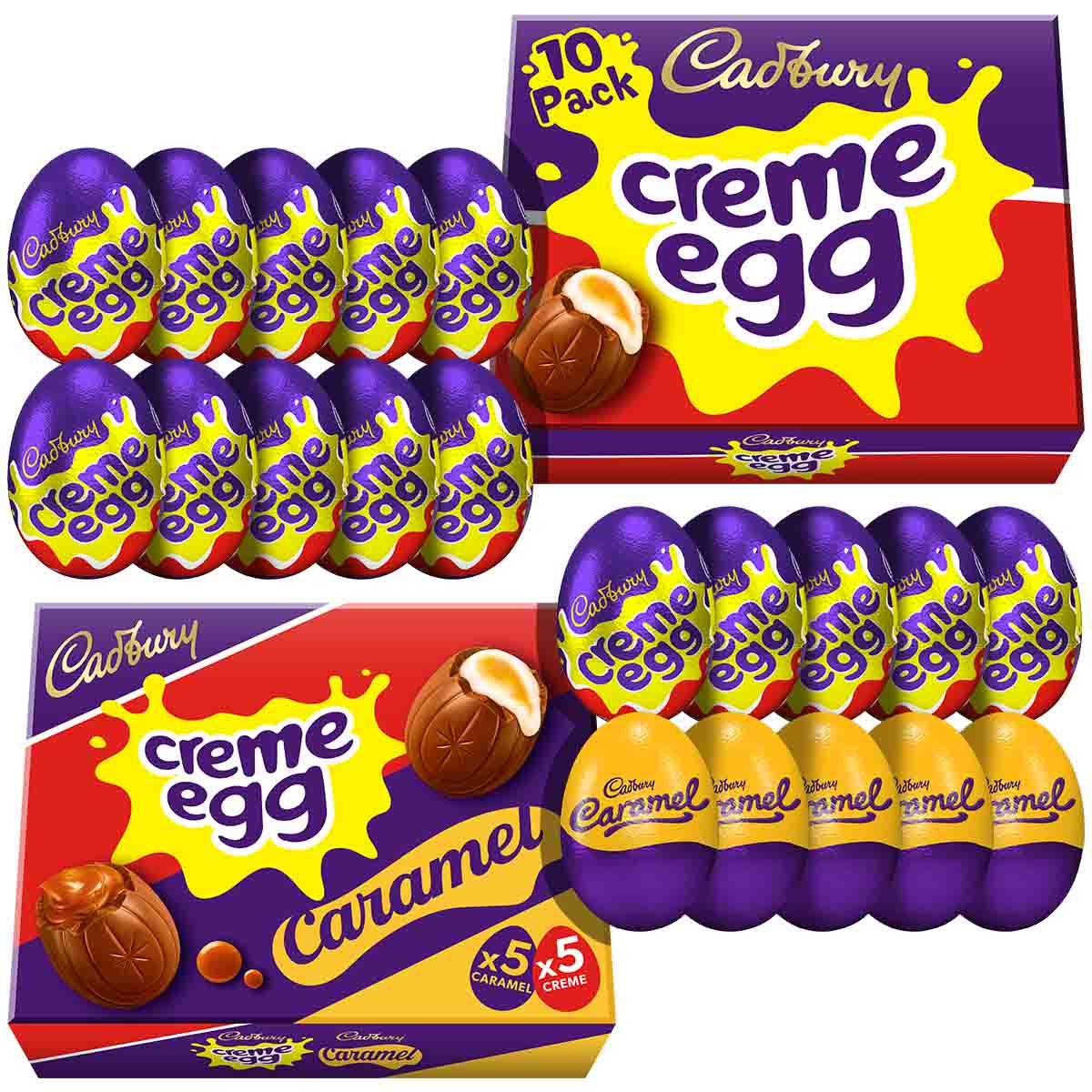Cadbury Creme Egg & Caramel 20 Eggs Box - Chocolate Gifts Heaven