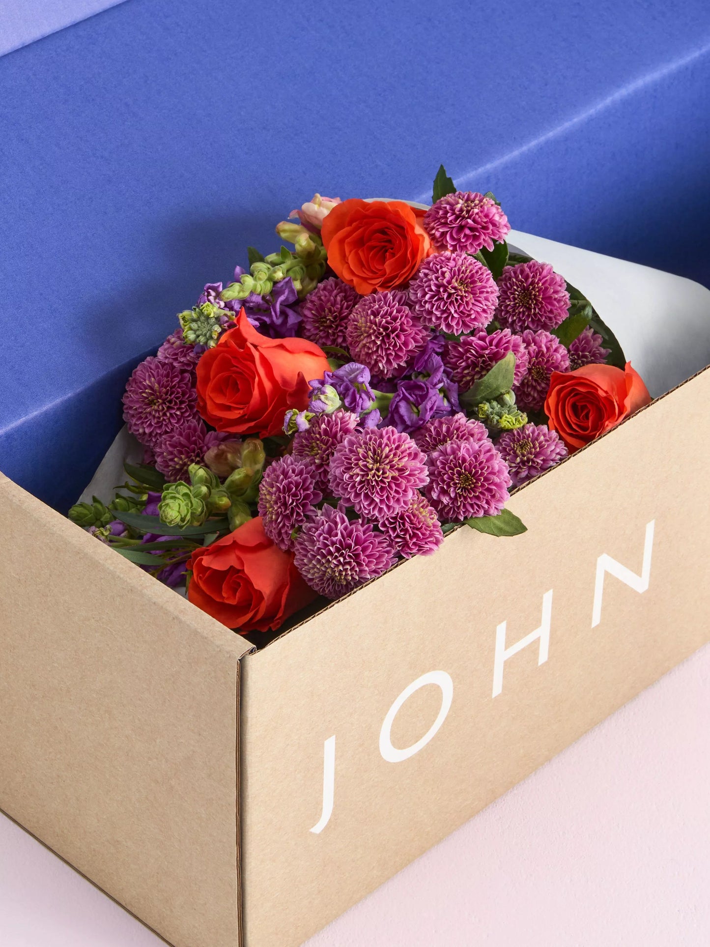 Brights & Beautiful Mixed Hand Tied Bouquet & Birthday Chocolates