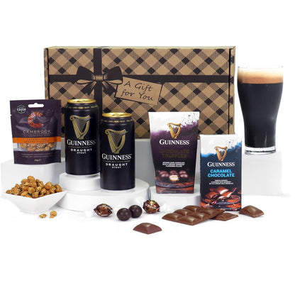 Irish Stout Beer & Chocolate Gift Set with Snacks