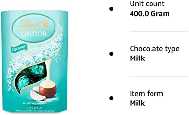Lindt Lindor Coconut Milk Chocolate Truffles (200g) - Pack of 2 - Chocolate Gifts Heaven