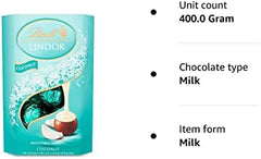 Lindt Lindor Coconut Milk Chocolate Truffles (200g) - Pack of 2