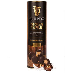 Guinness Dark Chocolate Truffles Tube 320 g - with original Guinness taste - Great chocolate gift for Father's Day with thank you sticker - gifts set for him her men women (chocolate gift set)