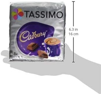 Tassimo Cadbury Hot Chocolate Pods, Pack of 8 - Chocolate Gifts Heaven