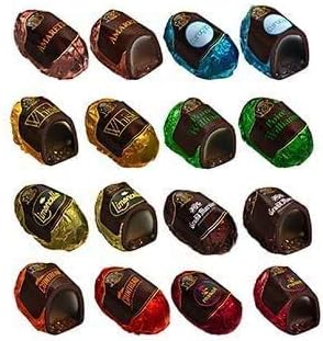 Leonidas Pure Dark Belgian Chocolate Liquors Crate, 18 pieces Assorted Liquors