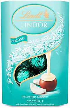 Lindt Lindor Coconut Milk Chocolate Truffles (200g) - Pack of 2