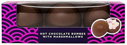 Kingsbridge Hot Chocolate Bombes - Belgian Milk Choc & Marshmallows - Chocolate Gifts Heaven