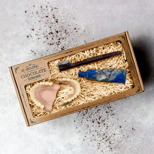 Dentures, Toothbrush & Toothpaste Dentist & Dental Hygienist Gift Box