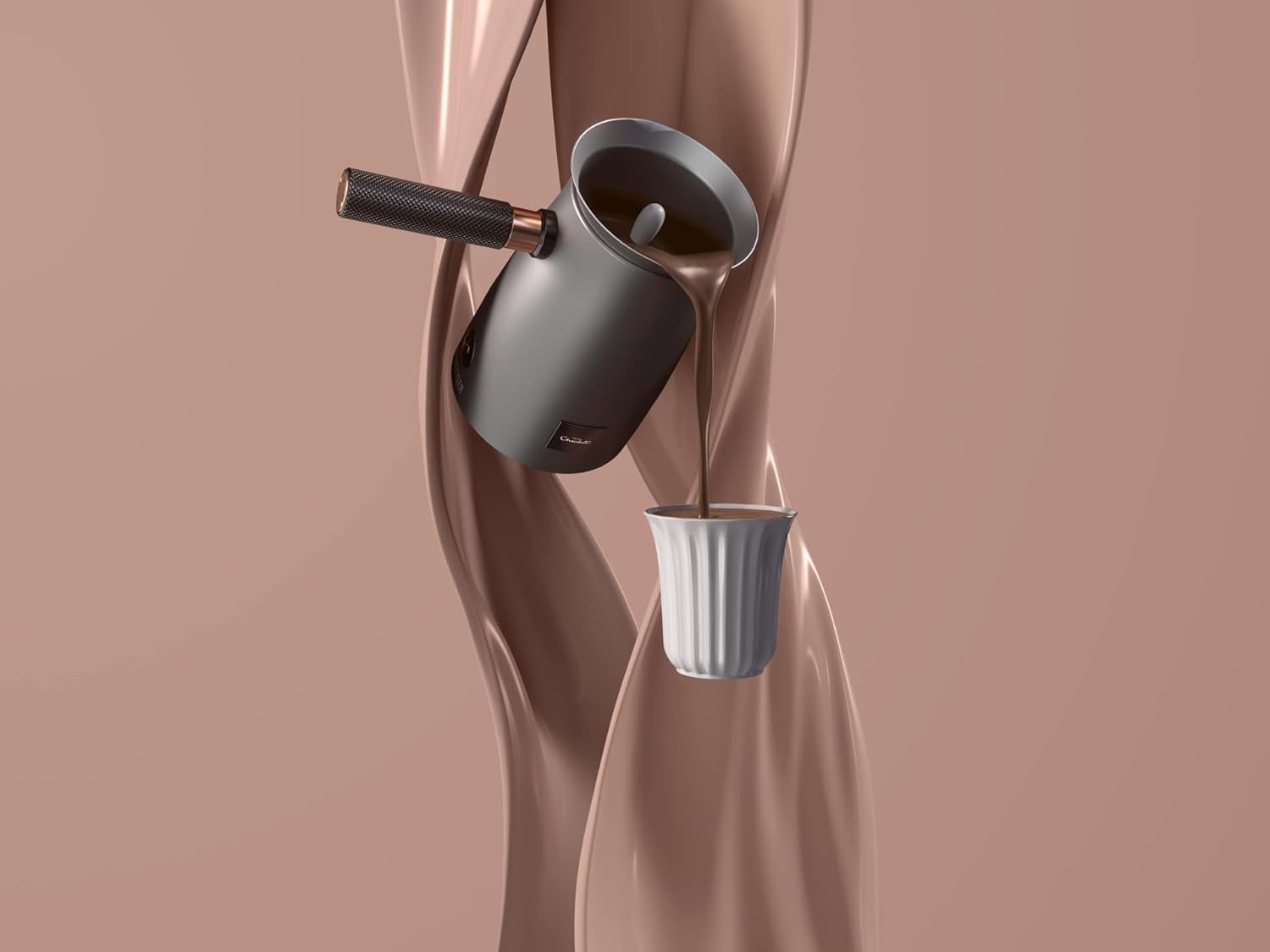 Hotel Chocolat 472756 Velvetiser Hot Chocolate Machine Complete Starter Kit, Grey, 28 x 46 x 16 cm - Chocolate Gifts Heaven