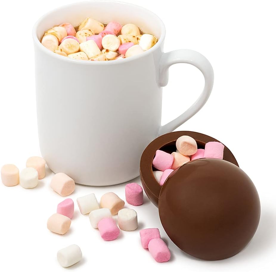 Kingsbridge Hot Chocolate Bombes - Belgian Milk Choc & Marshmallows - Chocolate Gifts Heaven