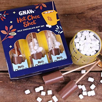 Gnaw Milk Hot Choc Shot Chocolate Gift Set 150 g - Chocolate Gifts Heaven