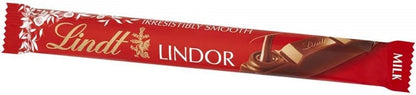 Lindt LINDOR Milk Chocolate Bars 38 g (Pack Of 24) - Chocolate Gifts Heaven