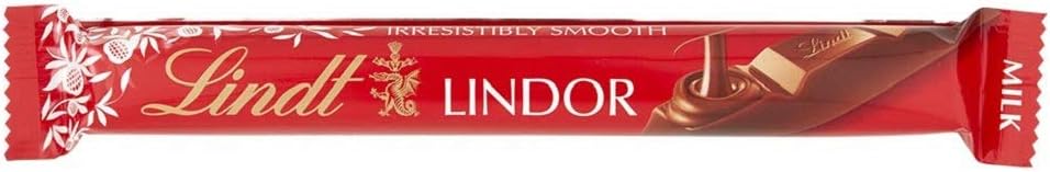 Lindt LINDOR Milk Chocolate Bars 38 g (Pack Of 24) - Chocolate Gifts Heaven