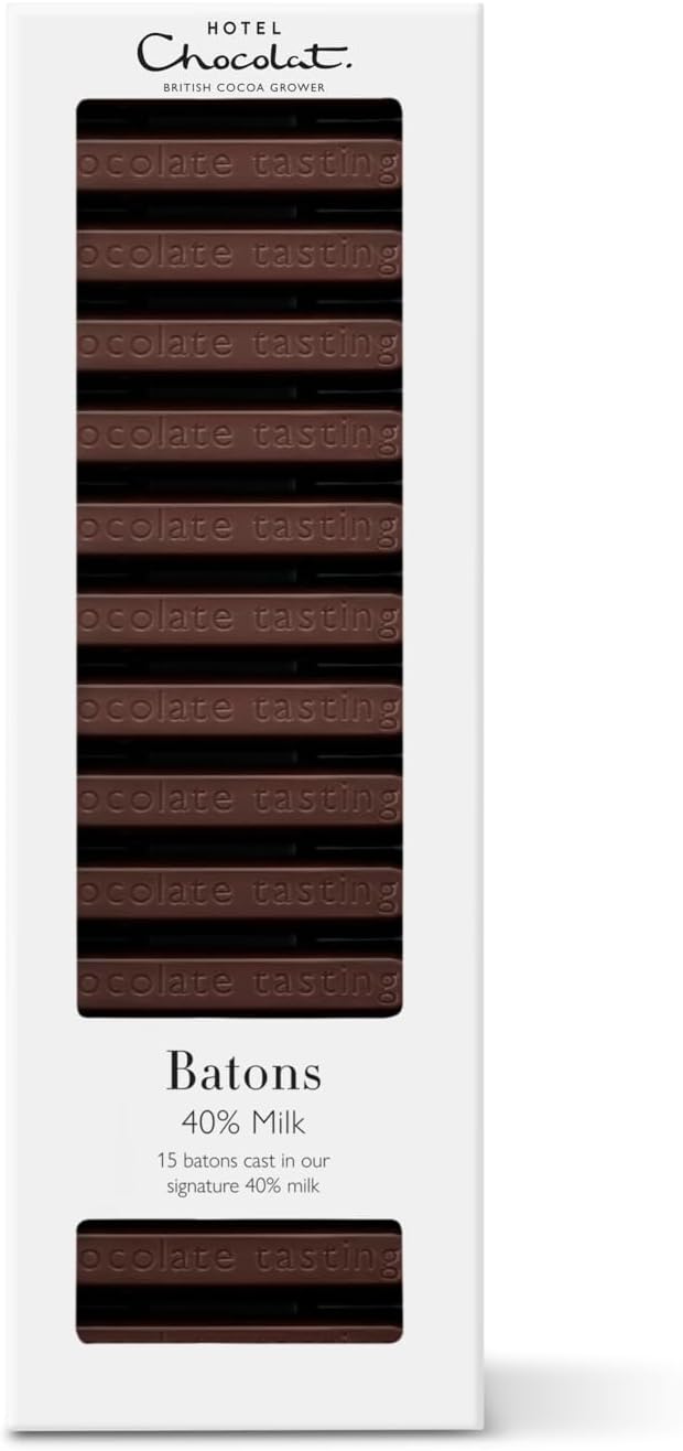 40% Milk Chocolate Batons - 15 Chocolate Sticks, 120g - Chocolate Gifts - Designed To Taste And Share - Chocolate Gifts Heaven