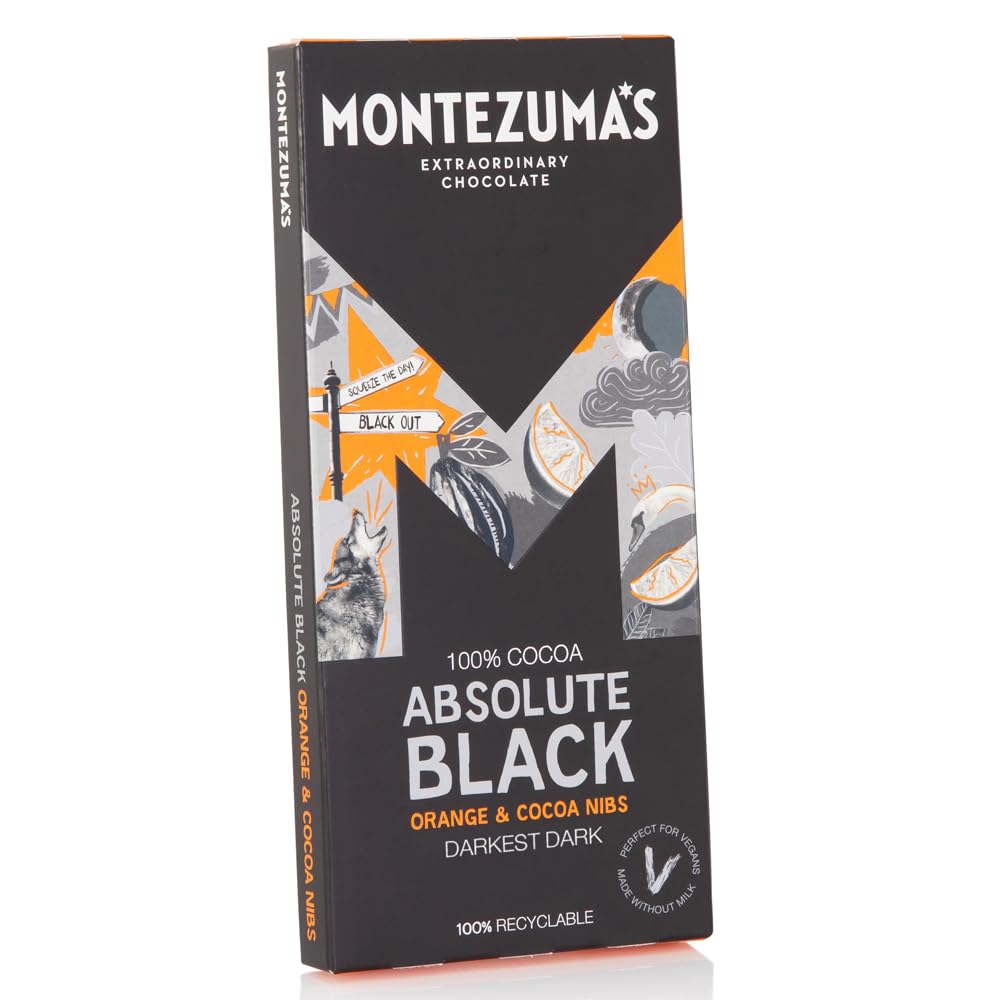 Montezuma's Absolute Black, 100% Cocoa - Chocolate Gifts Heaven