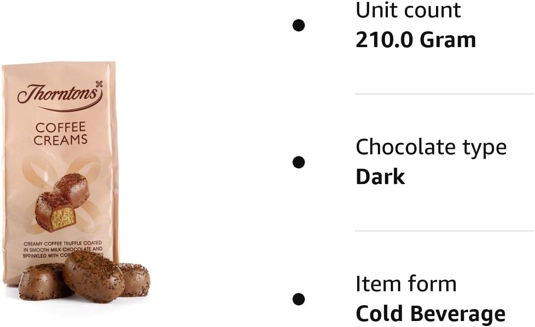 Thorntons Bag of Coffee Cream Chocolates (2 Pack), 105gms - Chocolate Gifts Heaven