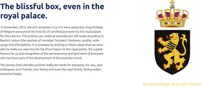 Leonidas Belgian Chocolates: General Assortment Blue Box 16 pc, 245g (Approx) - Chocolate Gifts Heaven