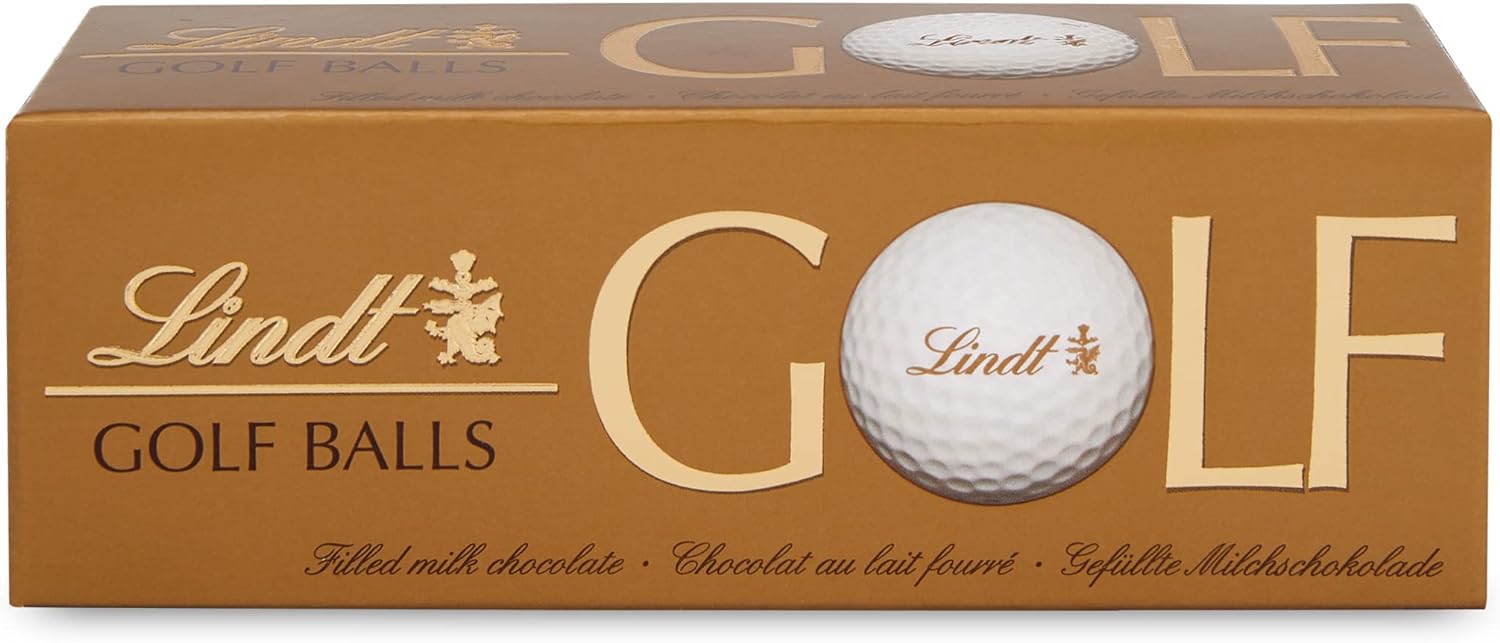 Lindt 3 Milk Chocolate Golf Balls, 110 g - Chocolate Gifts Heaven