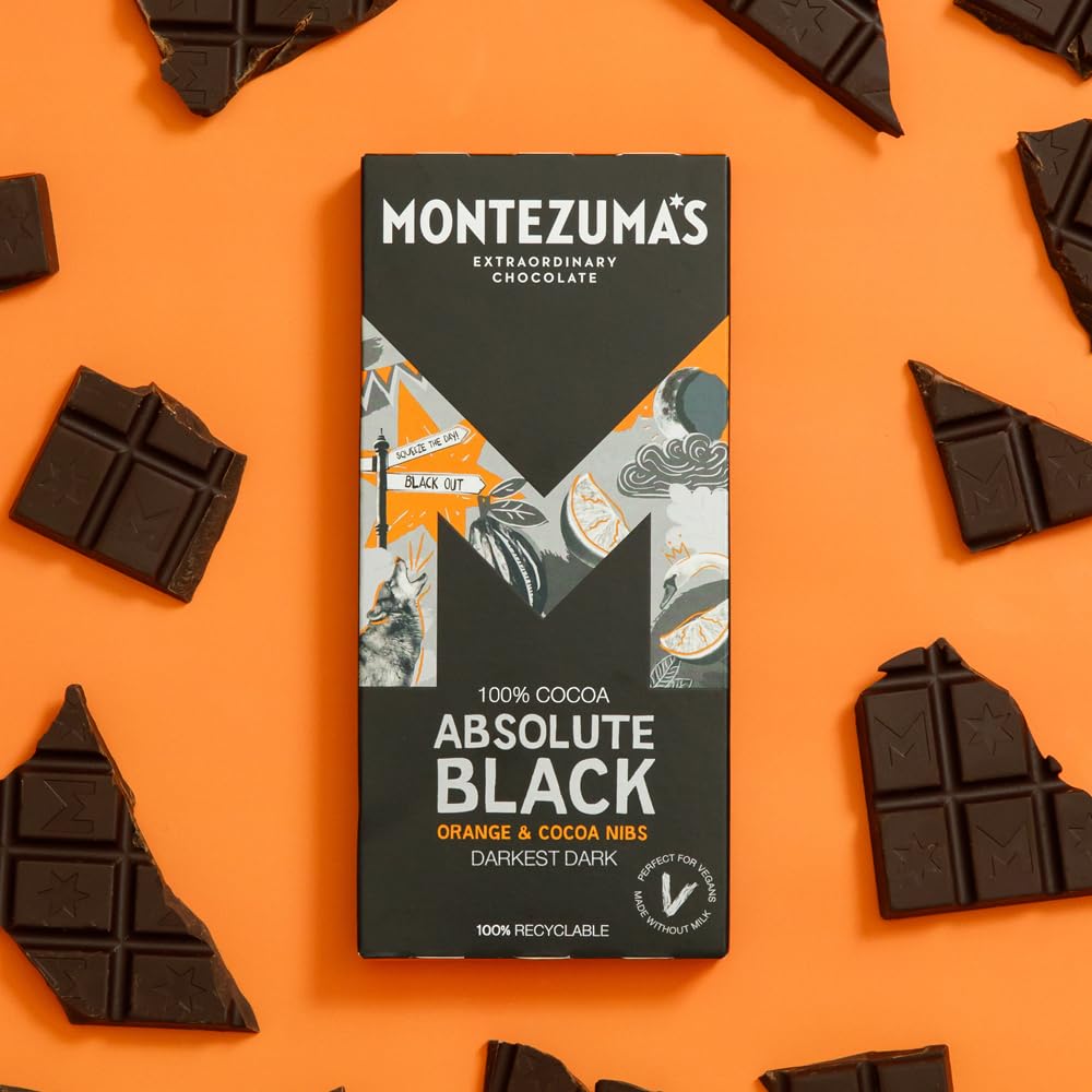 Montezuma's Absolute Black, 100% Cocoa - Chocolate Gifts Heaven