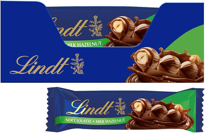 Lindt Milk Chocolate and Hazelnut Nocciolatte Bars, 35 g, Pack of 18 - Chocolate Gifts Heaven