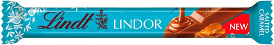 Lindt Lindor Salted Caramel Chocolate Bar 38 g (Pack of 24) - Chocolate Gifts Heaven