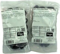 Plain Chocolate Covered Brazil Nuts 500 gram bag (1/2 kilo)