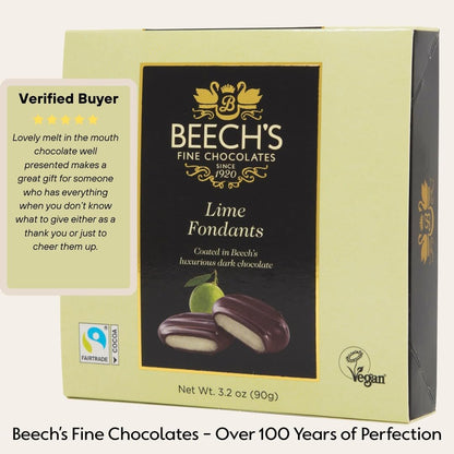 Beech's Lime Fondants, 90g - Tangy Chocolate-Covered Creams