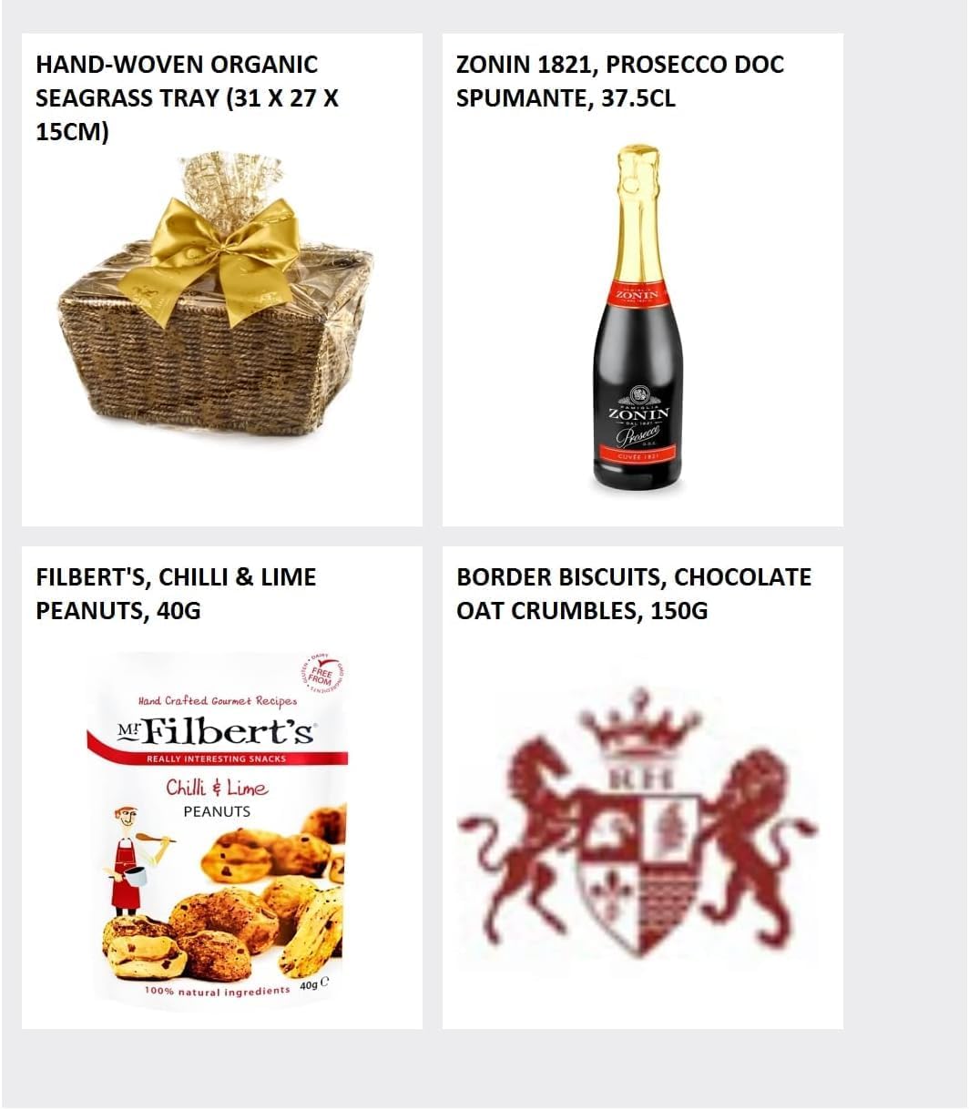 Windermere Prosecco Hamper - Premium Sparkling Wine Gift Set with Artisan Chocolates, Shortbread, Jam - Luxury Prosecco Gift Basket