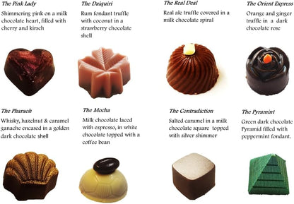 Handmade Large Milk Chocolate Beer Bottle with six hidden chocolate truffles buried inside