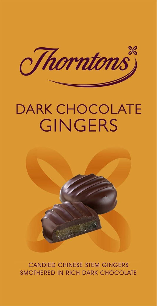 Thorntons Dark Chocolate Gingers Bag 100g - Chocolate Gifts Heaven