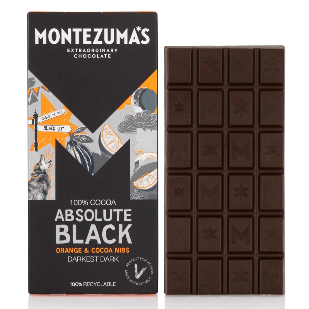 Montezuma's Absolute Black, 100% Cocoa - Chocolate Gifts Heaven