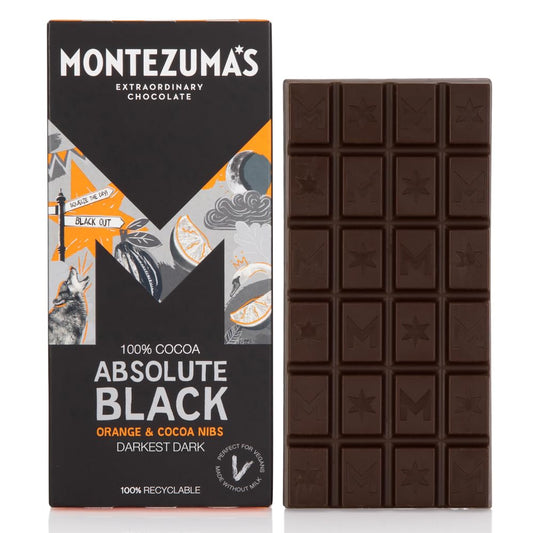 Montezuma's Absolute Black, 100% Cocoa - Chocolate Gifts Heaven