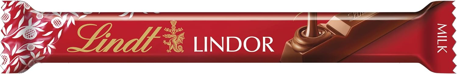 Lindt LINDOR Milk Chocolate Bars 38 g (Pack Of 24) - Chocolate Gifts Heaven
