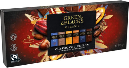 Green & Black's Organic Classic Milk & Dark Miniature Chocolate Gift Collection 180g - Chocolate Gifts Heaven