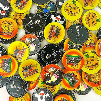 50 Milk Chocolate Halloween Themed Sweets Novelty Chocolate Coins