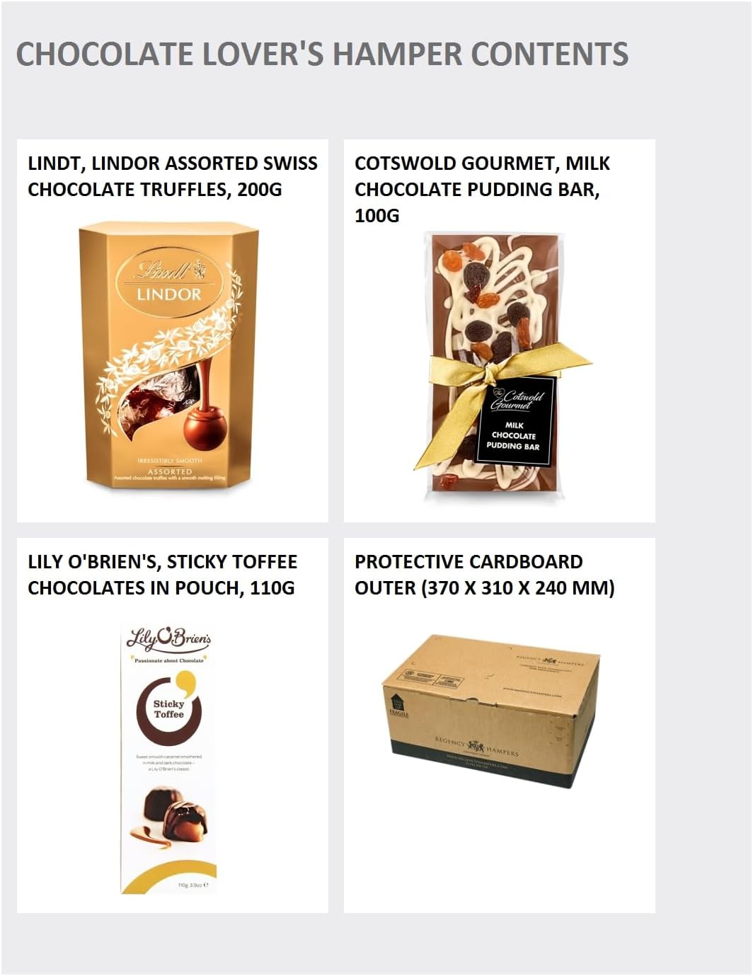 Regency Hampers Luxury Chocolate Gift Set - Chocolate Lover Hamper with Gourmet Popcorn, Double Cocoa Biscuits, Swiss Praline Truffles - Artisanal Confectionery Gifts for all