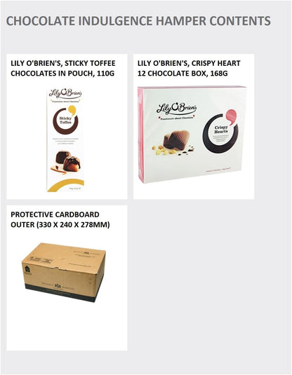 Artisanal Chocolate Gift Set - Chocolate Hamper with Luxury Confections, Double Choc Biscuits, Swiss Praline Selection - Sweet Gifts for Mum, Wife, Girlfriend or Sister.