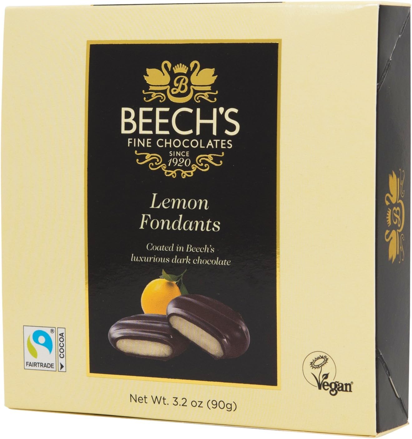 Beech's Lemon Fondants, 90g - Chocolate-Covered Citrus Creams