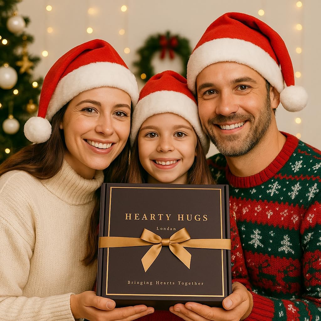 Hearty Hugs Luxury Birthday Chocolate Gift Box Hamper | 32 Premium Assorted Chocolates | Happy Birthday Gift for Her, Him, Kids, Teens, Mum, Dad, Wife, Husband, Son, Daughter, Grandma, Grandpa, Friend