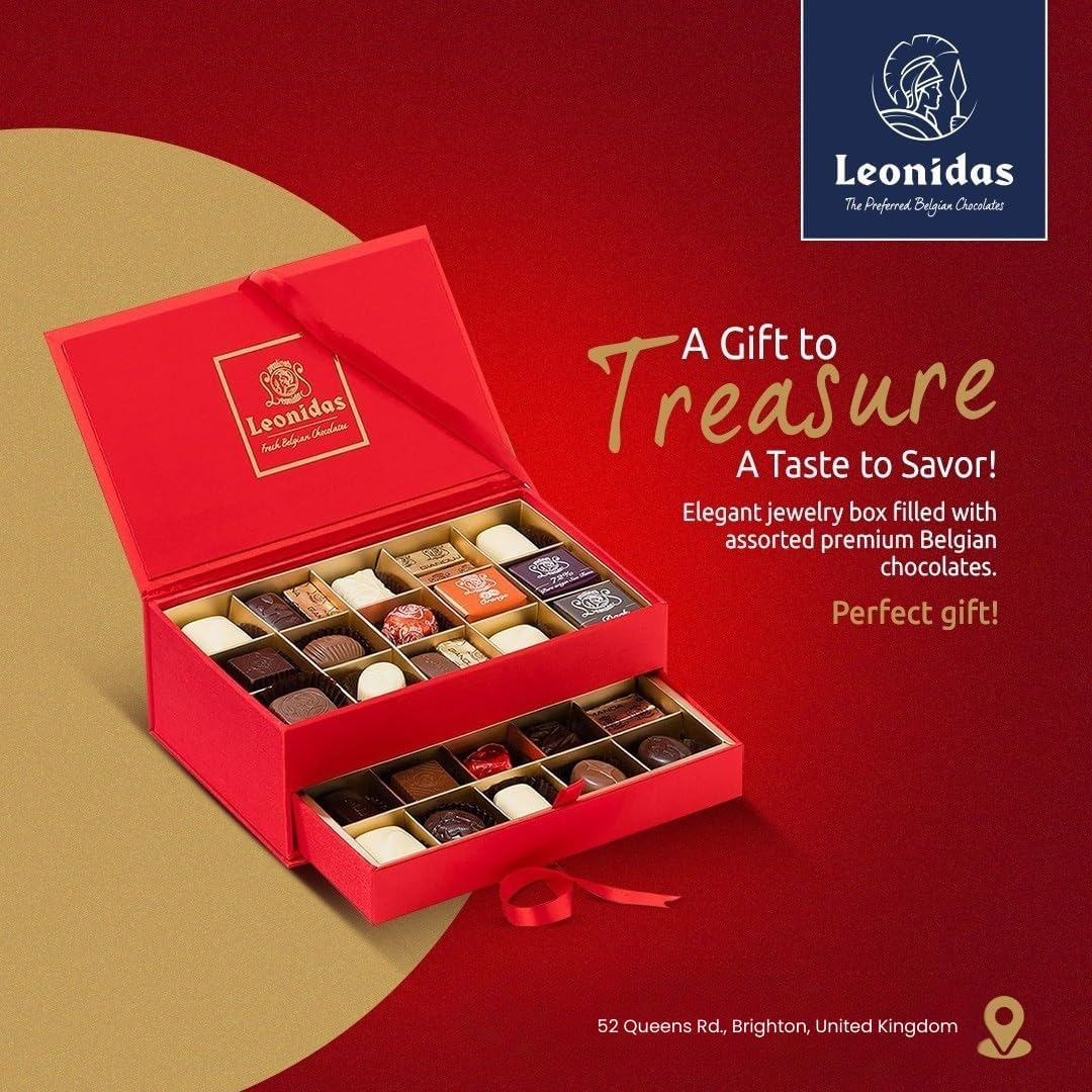 Leonidas Belgian Chocolate 30 Pieces Pralines - Premium Luxury Chocolate Box