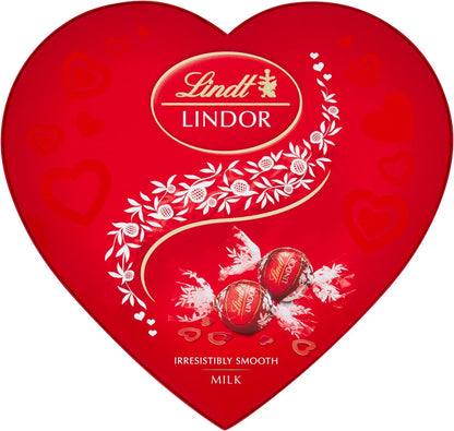 Lindt Lindor Heart Milk Chocolate Truffles Box - Chocolate Gifts Heaven