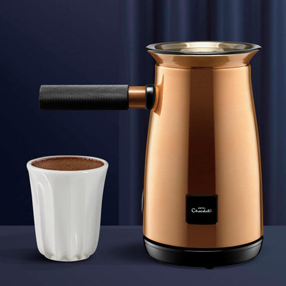 Hotel Chocolat Velvetiser Hot Chocolate Machine Complete Starter Kit, Copper - Chocolate Gifts Heaven