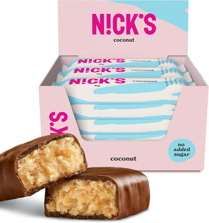 NICKS Coconut Keto Chocolate Bars No Added Sugar 175 Calories