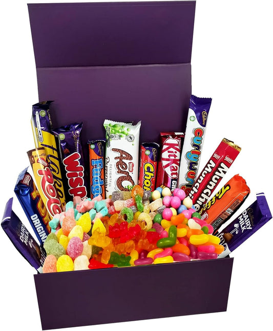 Mega Chocolate and Sweets Hamper - Delicious Chocolate Bars Presented Well in Magnetic Gift Box