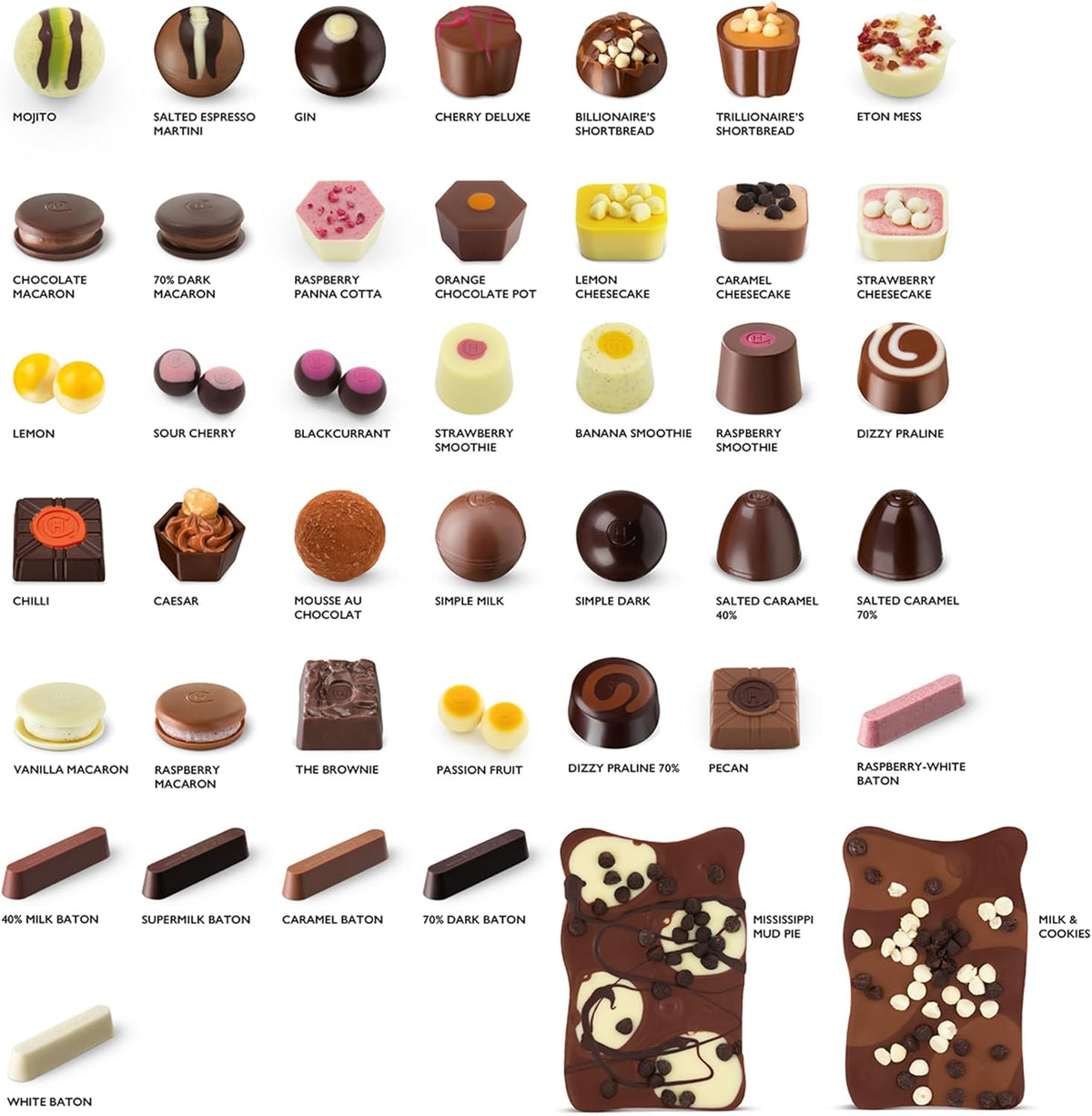 Hotel Chocolat The Chocolatier's Table 800g - 69-Piece