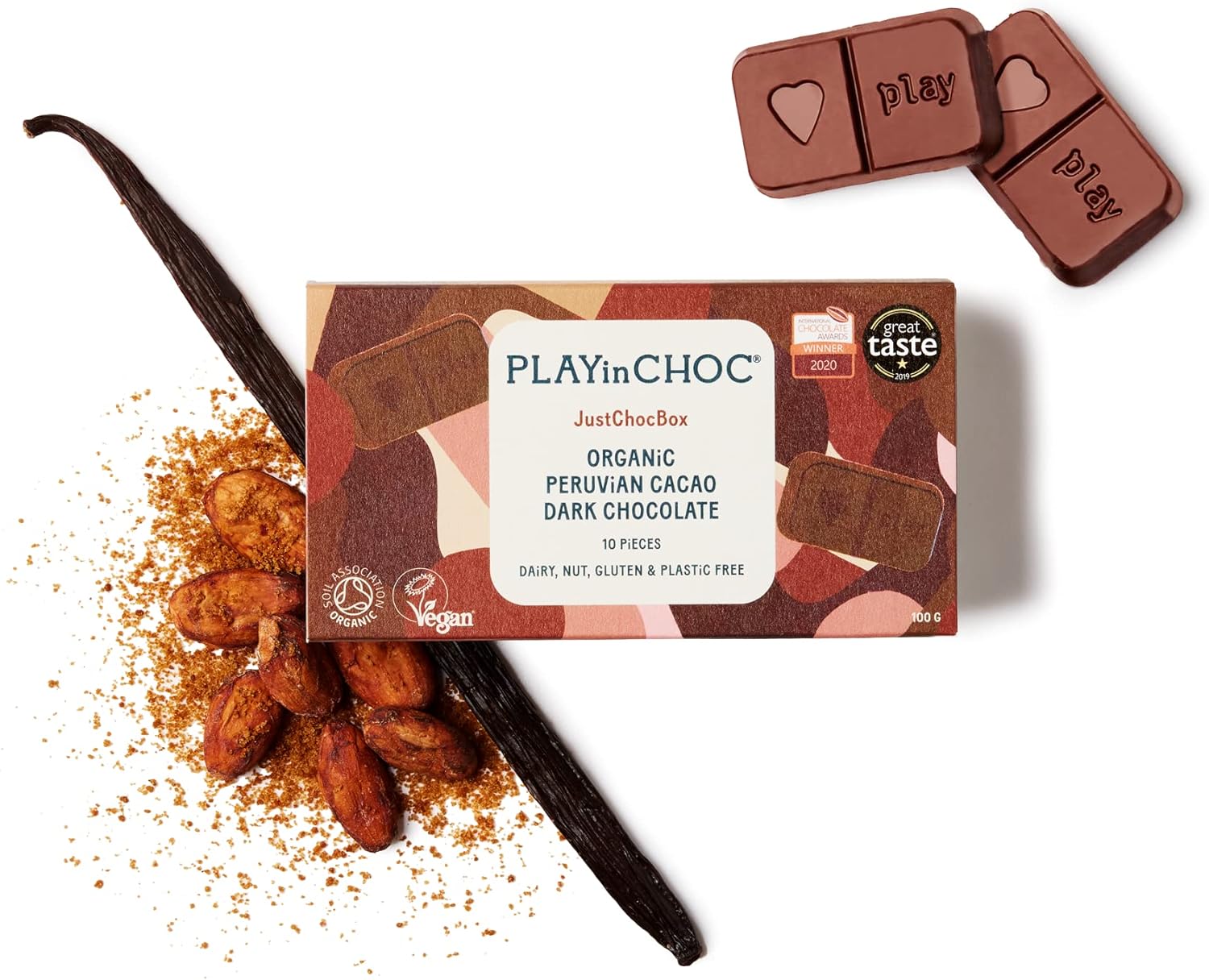 PLAYin CHOC JustChoc Vegan Chocolate - Chocolate Gifts Heaven