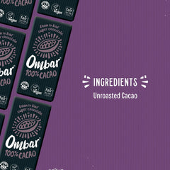 Ombar 100% Dark Chocolate (35g x 10 Bars)