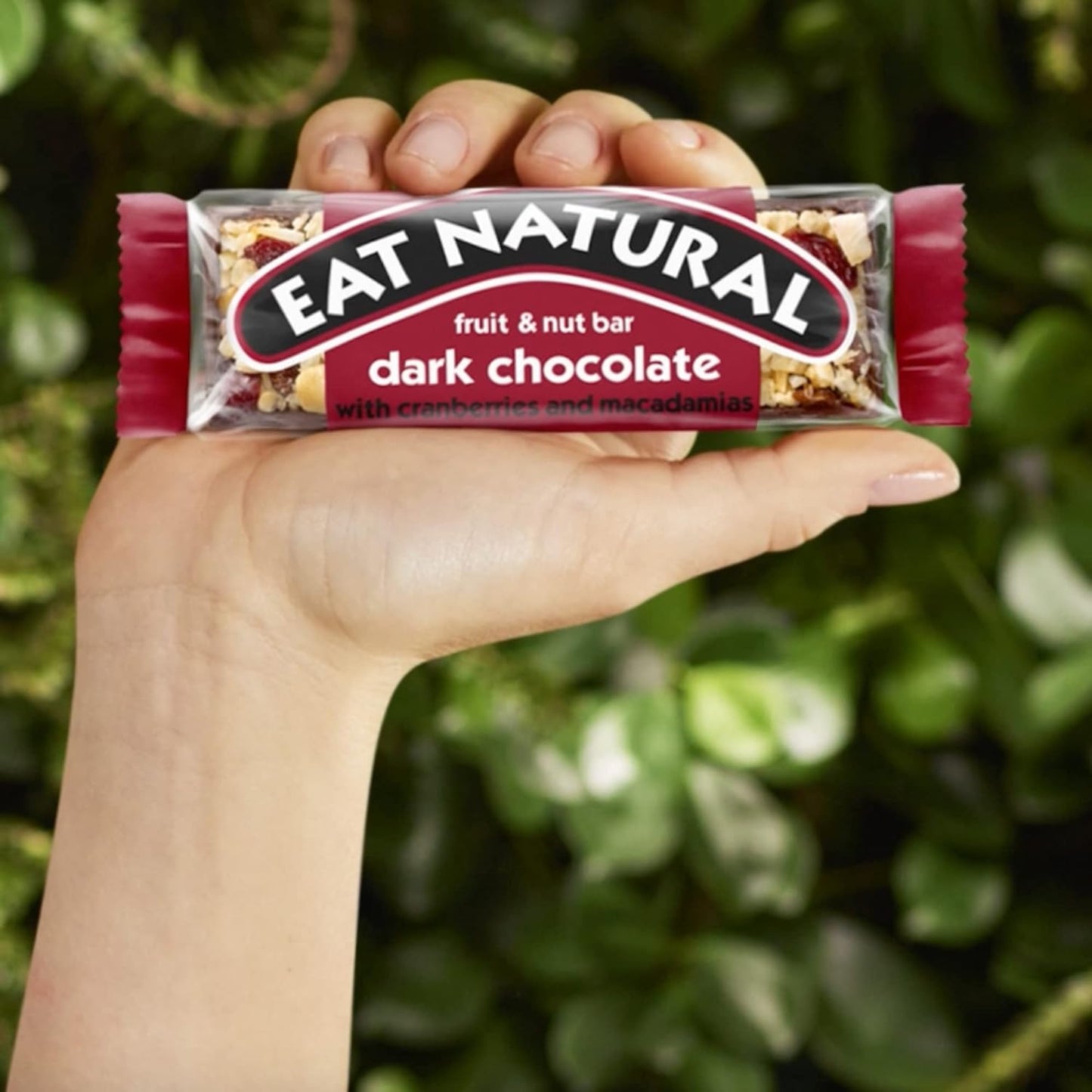 Eat Natural Bars, Gluten Free Snack Bars, Dark Chocolate with Cranberries & Macadamias, 45g (Pack of 12) - Chocolate Gifts Heaven