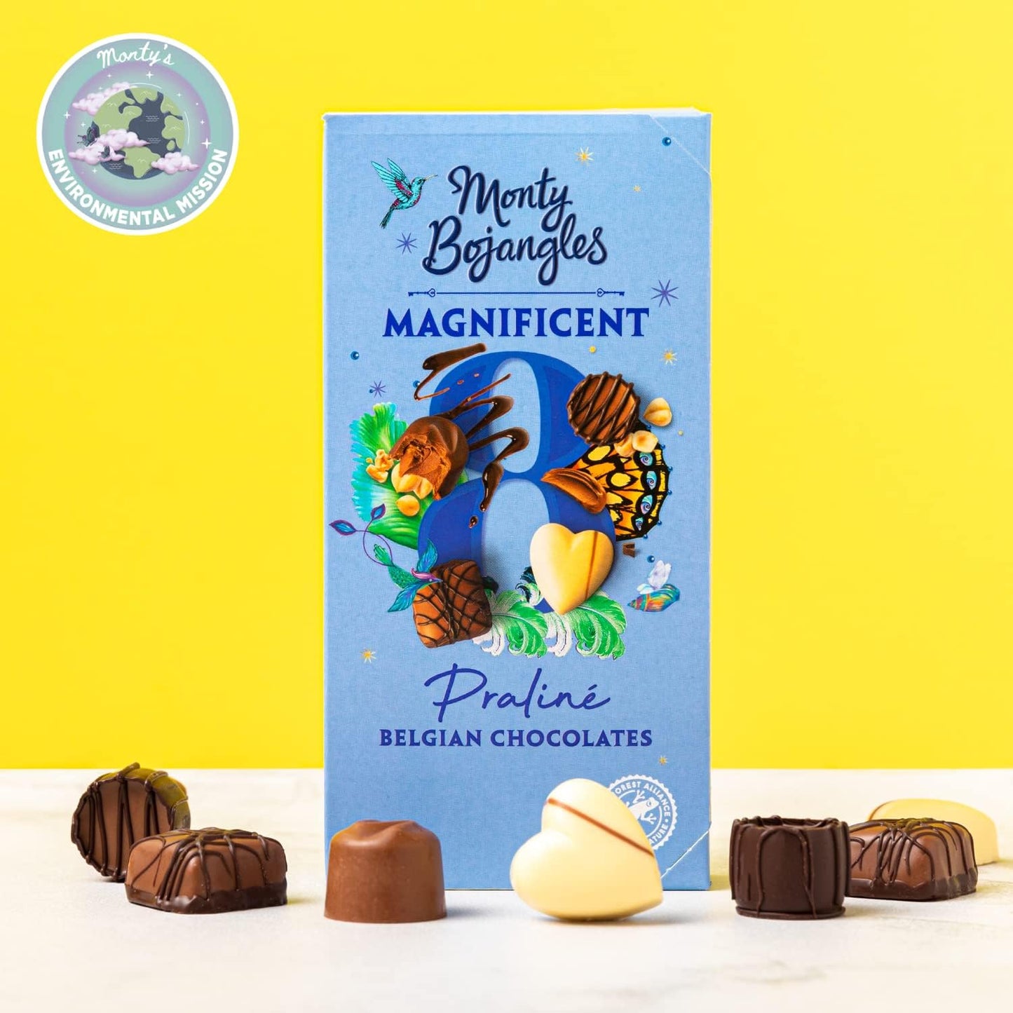 Monty Bojangles Magnificent Praline Belgian Chocolate Selection Box - Chocolate Gifts Heaven